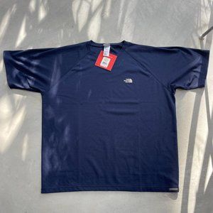 The NORTH FACE Tee V Neck Blue XXL Men's Shirt Vapor Wick N
